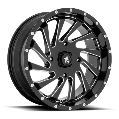 MSA Offroad Wheels | M46 BLADE | 18.0x7.00 | 4X110 | 0 | GLOSS BLACK MILLED