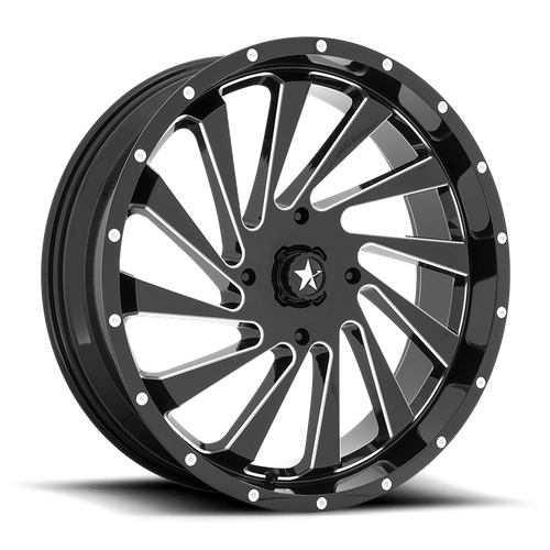 MSA Offroad Wheels | M46 BLADE | 22.0x7.00 | 4X156 | 0 | GLOSS BLACK MILLED