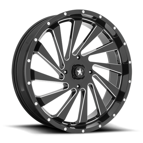 MSA Offroad Wheels | M46 BLADE | 24.0x7.00 | 4X137 | 0 | GLOSS BLACK MILLED