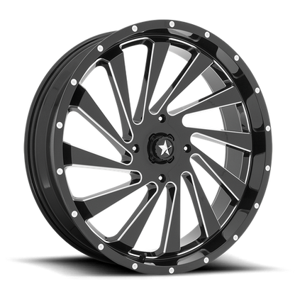 MSA Offroad Wheels | M46 BLADE | 24.0x7.00 | 4X156 | 0 | GLOSS BLACK MILLED
