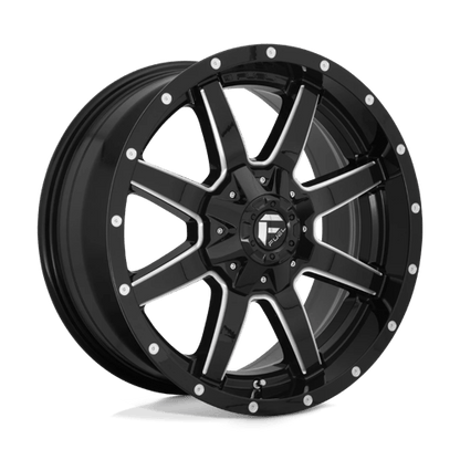 Fuel 1PC | D610 MAVERICK | 20.0x9.00 | 8X180 | 20 | GLOSS BLACK MILLED