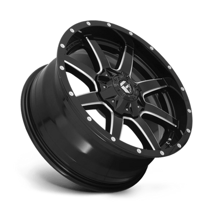 Fuel 1PC | D610 MAVERICK | 22.0x12.00 | 8X165.1 | -44 | GLOSS BLACK MILLED