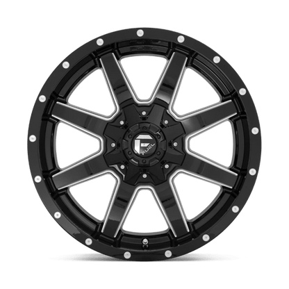 Fuel 1PC | D610 MAVERICK | 22.0x9.50 | 6X135/6X139.7 | 20 | GLOSS BLACK MILLED