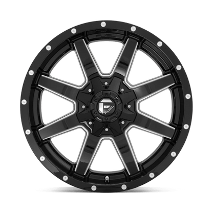 Fuel 1PC | D610 MAVERICK | 17.0x9.00 | 5X114.3/5X127 | -12 | GLOSS BLACK MILLED