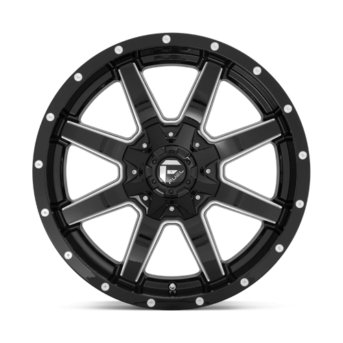 Fuel 1PC | D610 MAVERICK | 20.0x9.00 | 6X120/6X139.7 | 20 | GLOSS BLACK MILLED