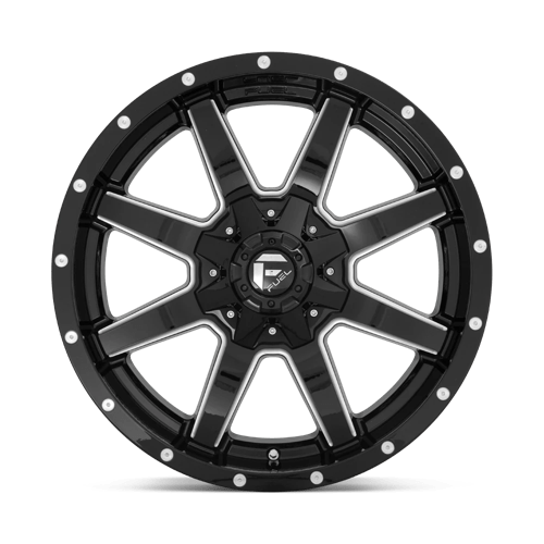 Fuel 1PC | D610 MAVERICK | 20.0x10.00 | 8X180 | -18 | GLOSS BLACK MILLED