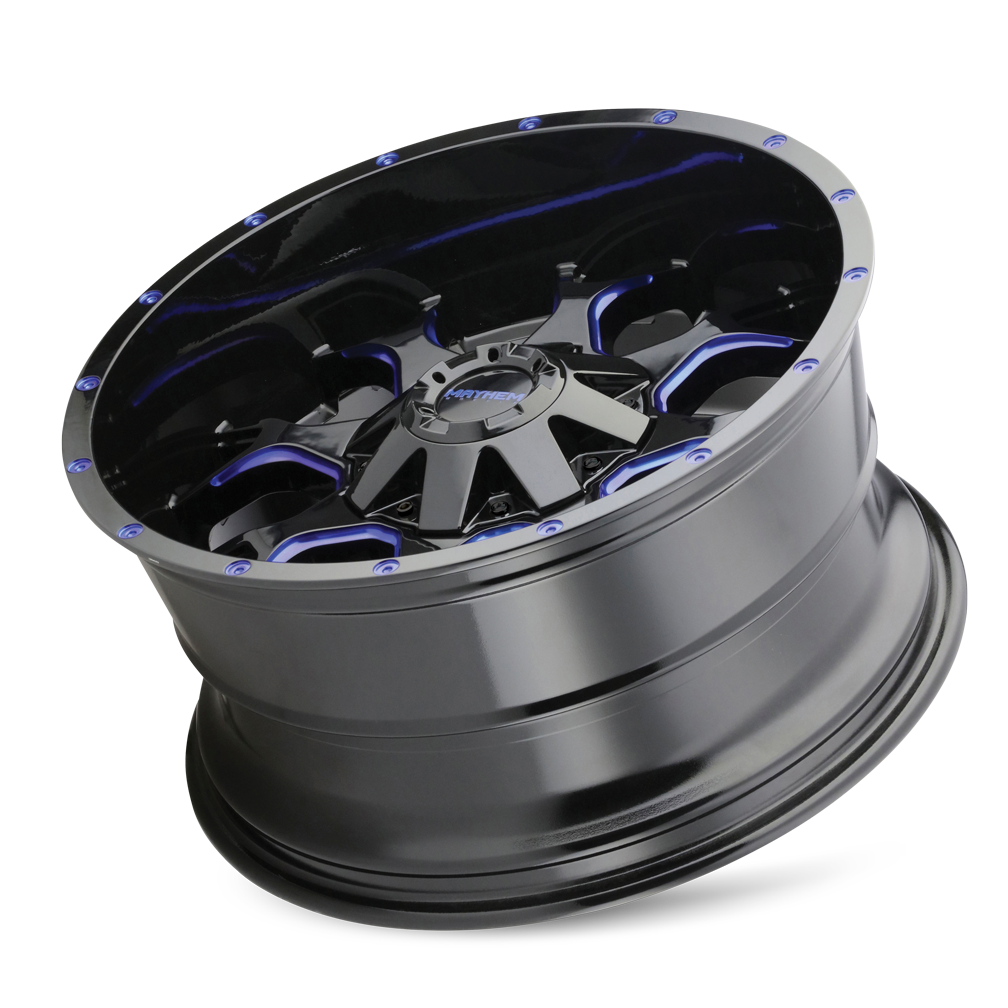 MAYHEM WARRIOR GLOSS BLACK MILLED PRISM BLUE | 20x9 | 5-127 | mm | 8015-2952BTB