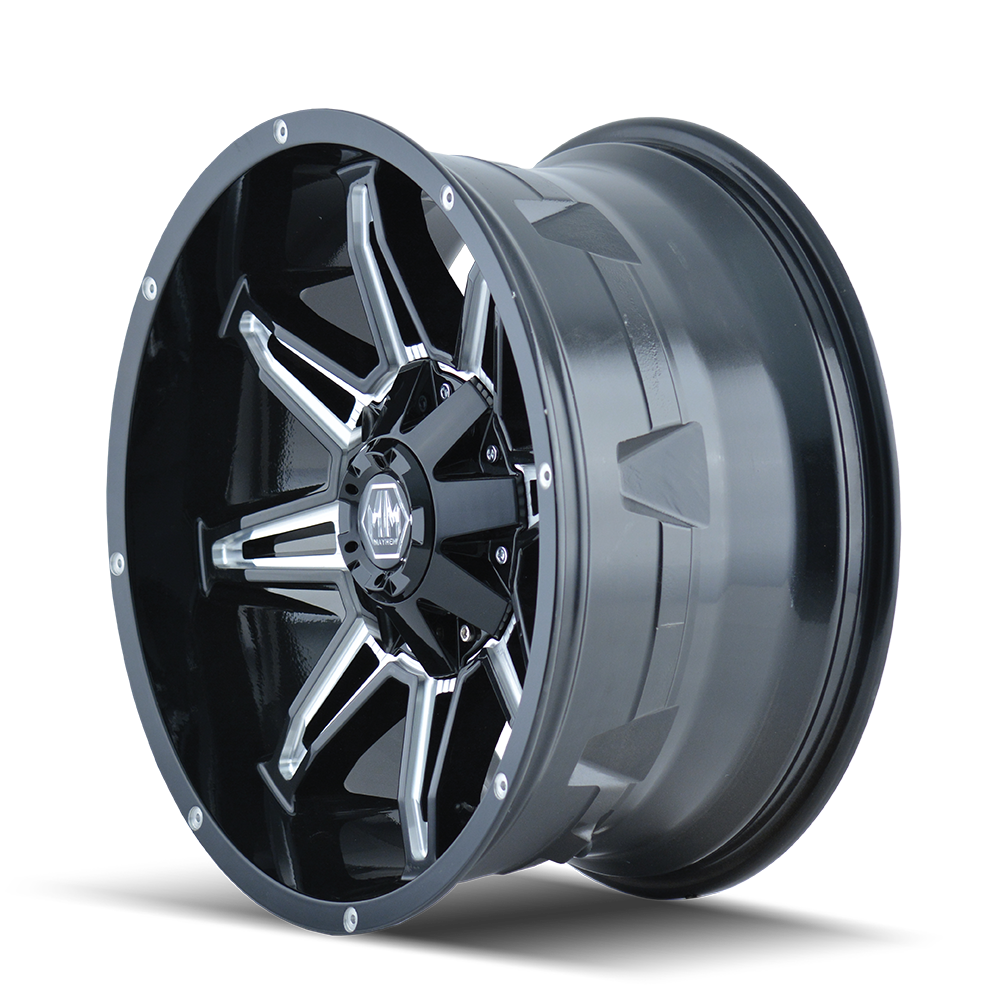 MAYHEM RAMPAGE GLOSS BLACK MILLED | 18x9 | 6-135 | -12mm | 8090-8937M