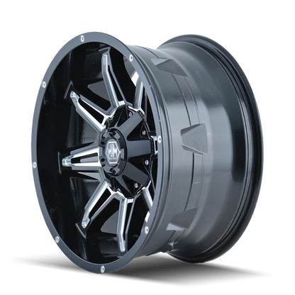 MAYHEM RAMPAGE GLOSS BLACK MILLED | 20x9 | 5-150 | mm | 8090-2997M