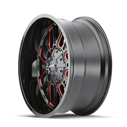 MAYHEM COGENT GLOSS BLACK MILLED PRISM RED | 18x9 | 5x127 | mm | 8107-8952BTR