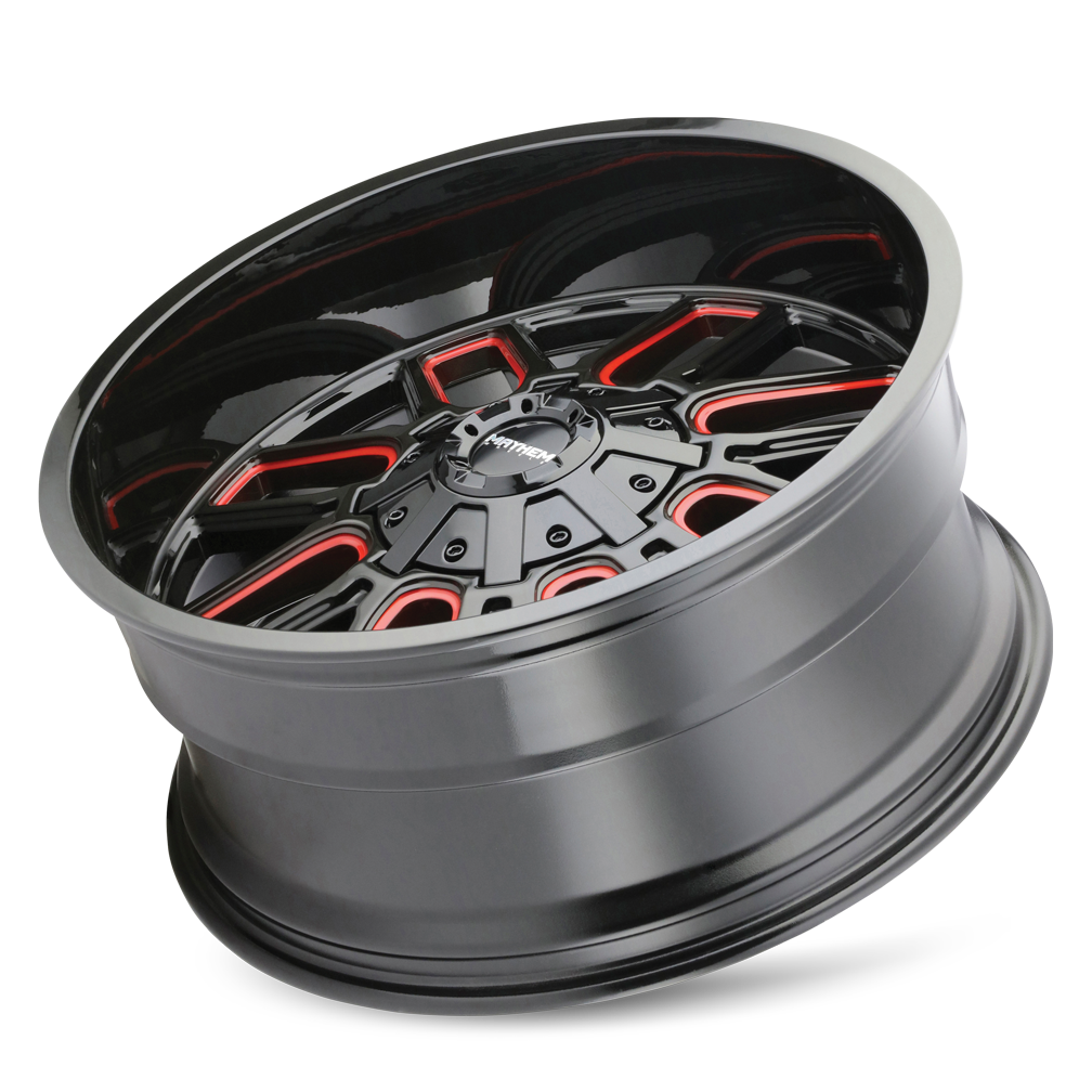 MAYHEM COGENT GLOSS BLACK MILLED PRISM RED | 20x10 | 6x135 | -19mm | 8107-2137BTR