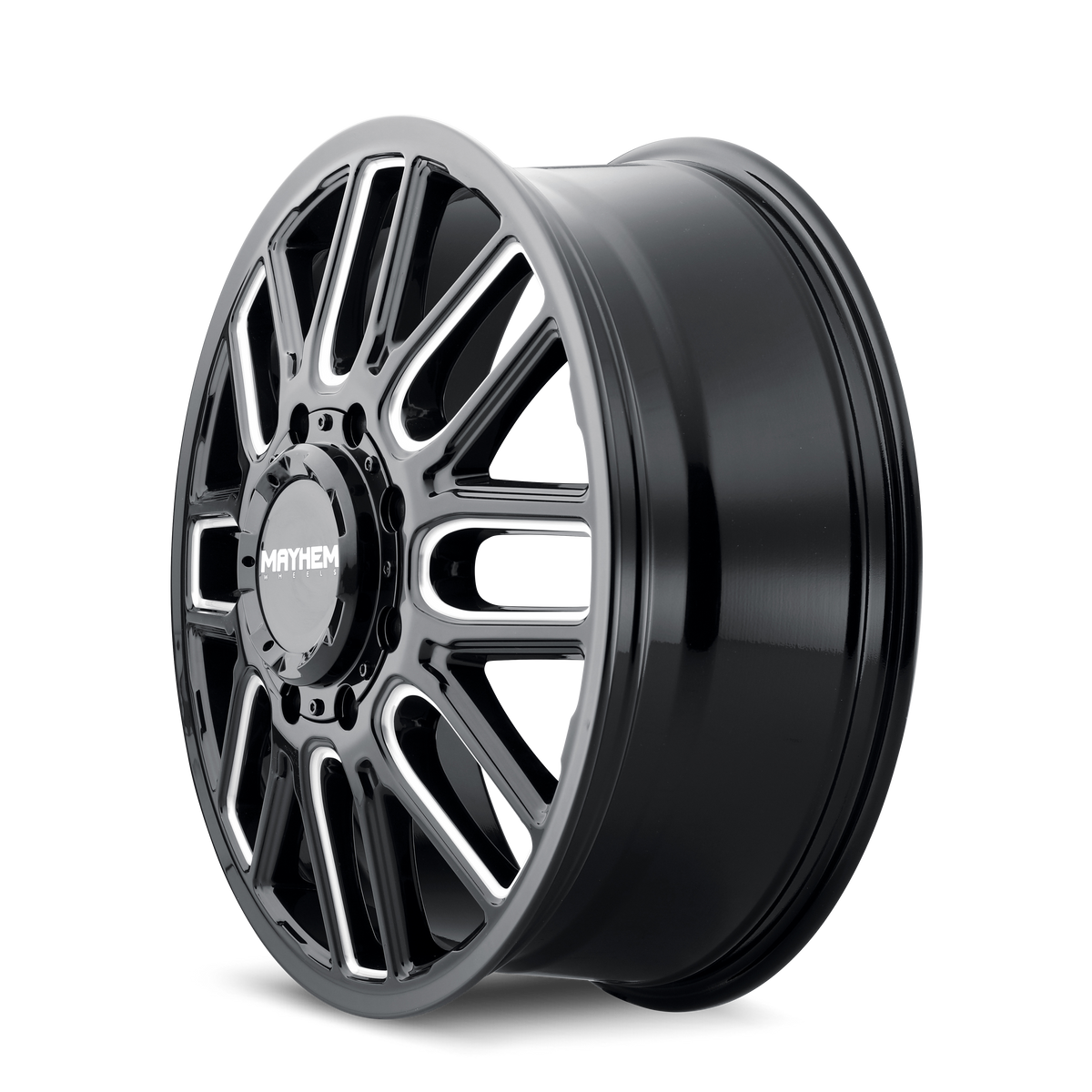 MAYHEM COGENT DUALLY GLOSS BLACK MILLED | 22x8.25 | 8x165.1 | 115mm | 8107D-22881BMF115