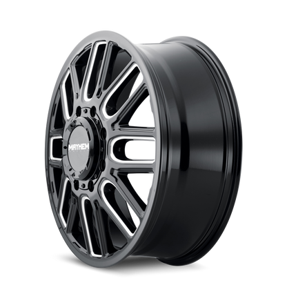 MAYHEM COGENT DUALLY GLOSS BLACK MILLED | 20x8.25 | 8x210 | 115mm | 8107D-2879BMF115