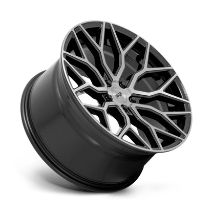 Niche 1PC | M262 MAZZANTI | 19.0x8.50 | 5X114.3 | 35 | GLOSS BLACK BRUSHED FACE