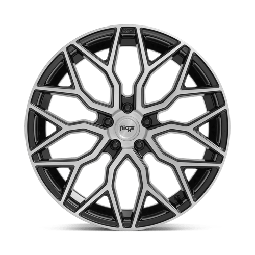Niche 1PC | M262 MAZZANTI | 19.0x8.50 | 5X114.3 | 35 | GLOSS BLACK BRUSHED FACE
