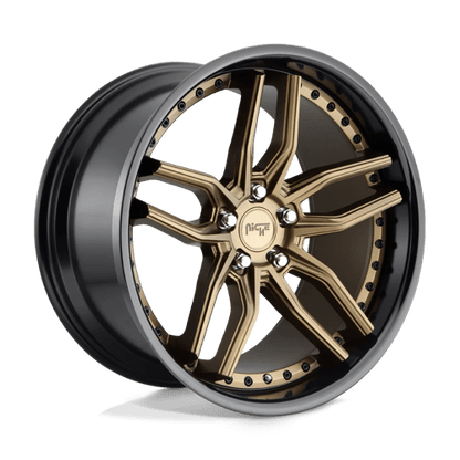 Niche 1PC | M195 METHOS | 20.0x10.50 | 5X115 | 20 | MATTE BRONZE BLACK BEAD RING