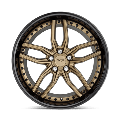 Niche 1PC | M195 METHOS | 19.0x9.50 | 5X114.3 | 35 | MATTE BRONZE BLACK BEAD RING