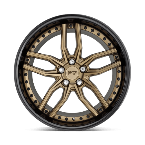 Niche 1PC | M195 METHOS | 19.0x9.50 | 5X120 | 35 | MATTE BRONZE BLACK BEAD RING