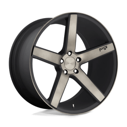 Niche 1PC | M134 MILAN | 20.0x8.50 | 5X114.3 | 35 | MATTE BLACK DDT MACHINED