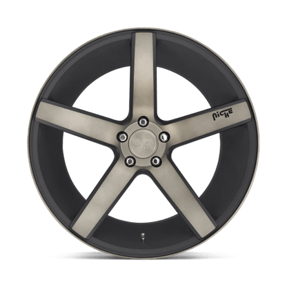 Niche 1PC | M134 MILAN | 20.0x8.50 | 5X108 | 40 | MATTE BLACK DDT MACHINED