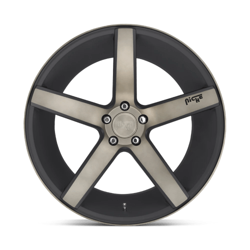 Niche 1PC | M134 MILAN | 19.0x8.50 | 5X114.3 | 35 | MATTE BLACK DDT MACHINED