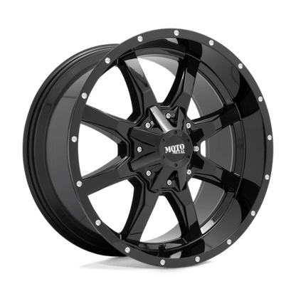 Moto Metal | MO970 | 18.0x10.00 | 8X170 | -24 | GLOSS BLACK W/ SPOT MILLED LIP