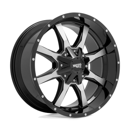 Moto Metal | MO970 | 18.0x10.00 | 6X135/6X139.7 | -24 | GLOSS BLACK W/ MACHINED FACE