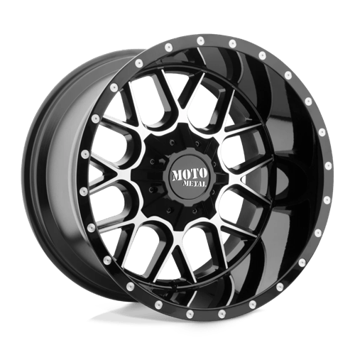 Moto Metal | MO986 SIEGE | 20.0x12.00 | 5X127/5X139.7 | -44 | GLOSS BLACK MACHINED