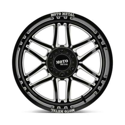 Moto Metal | MO992 FOLSOM | 20.0x10.00 | 8X170 | -18 | GLOSS BLACK MILLED