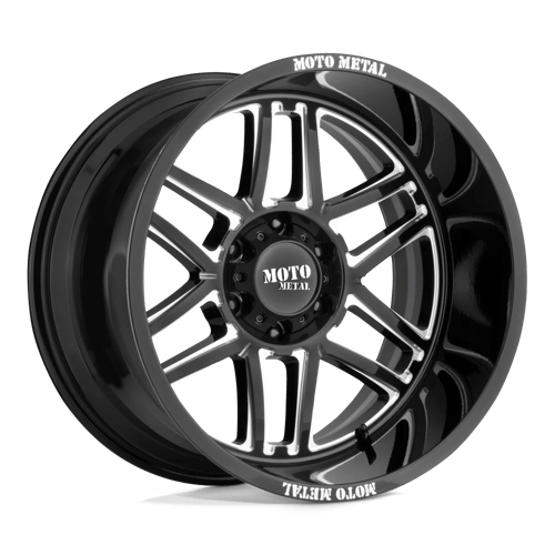 Moto Metal | MO992 FOLSOM | 20.0x10.00 | 6X139.7 | -18 | GLOSS BLACK MILLED
