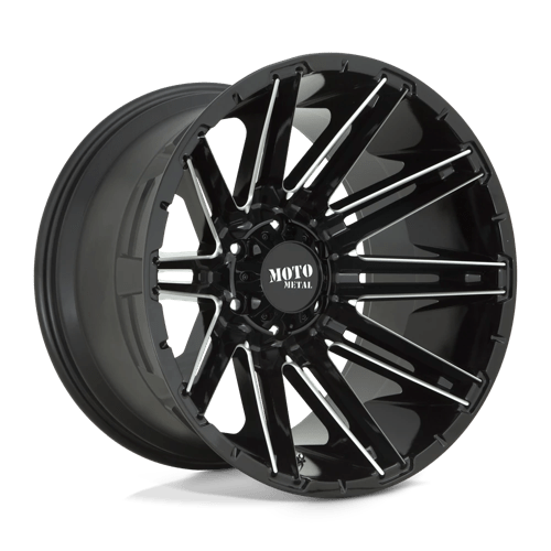 Moto Metal | MO998 KRAKEN | 20.0x10.00 | 8X165.1 | -18 | GLOSS BLACK MILLED