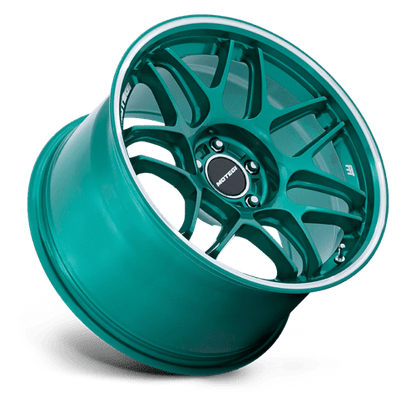 Motegi | MR158 TSUBAKI | 18.0x9.50 | 5X120 | 35 | HOKKAIDO GREEN W/ MACHINED LIP