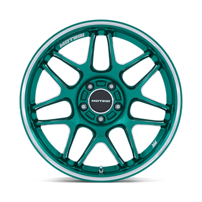 Motegi | MR158 TSUBAKI | 19.0x9.50 | 5X100 | 40 | HOKKAIDO GREEN W/ MACHINED LIP