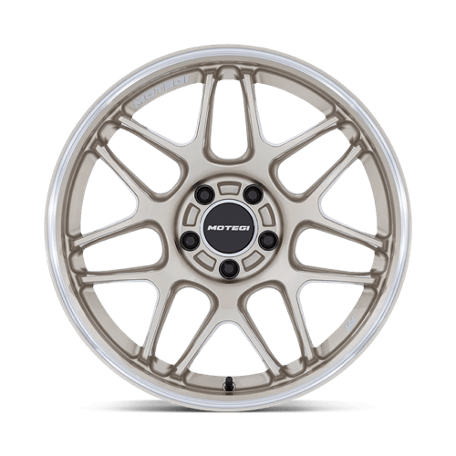 Motegi | MR158 TSUBAKI | 19.0x9.50 | 5X112 | 35 | MOTORSPORT GOLD W MACHINED LIP