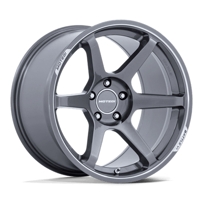 Motegi | MR160 BATTLE VI | 18.0x9.50 | 5X114.3 | 35 | GLOSS GUNZILLA W/ MACHINED LIP