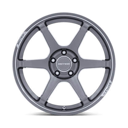 Motegi | MR160 BATTLE VI | 18.0x8.50 | 5X120 | 35 | GLOSS GUNZILLA W/ MACHINED LIP