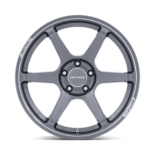 Motegi | MR160 BATTLE VI | 18.0x10.50 | 5X114.3 | 0 | GLOSS GUNZILLA W/ MACHINED LIP