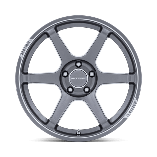 Motegi | MR160 BATTLE VI | 19.0x8.50 | 5X120 | 35 | GLOSS GUNZILLA W/ MACHINED LIP