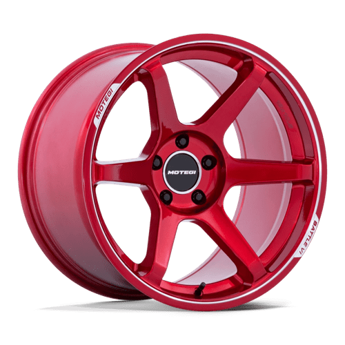 Motegi | MR160 BATTLE VI | 19.0x8.50 | 5X114.3 | 20 | CHERRY RED METALLIC W/ MCH LIP