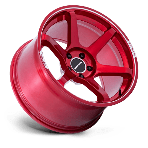 Motegi | MR160 BATTLE VI | 18.0x10.50 | 5X114.3 | 25 | CHERRY RED METALLIC W/ MCH LIP