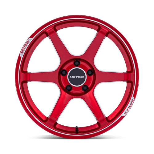 Motegi | MR160 BATTLE VI | 18.0x8.50 | 5X100 | 30 | CHERRY RED METALLIC W/ MCH LIP