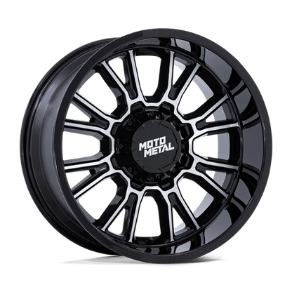 Moto Metal | MO810 LEGACY | 20.0x9.00 | 8X165.1 | 1 | GLOSS BLACK MACHINED