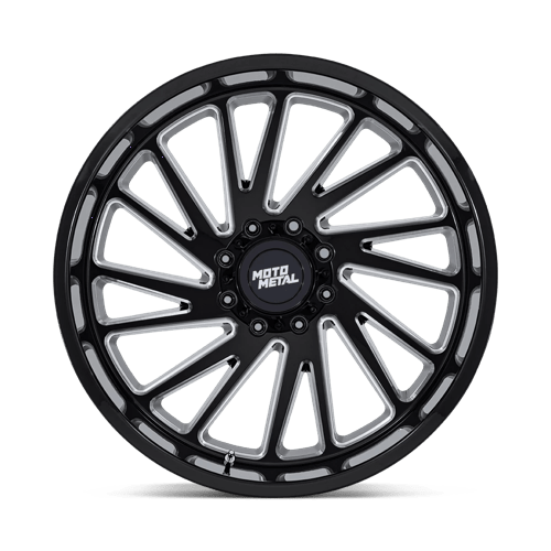 Moto Metal | MO811 COMBAT | 24.0x12.00 | 8X165.1 | -44 | GLOSS BLACK MILLED