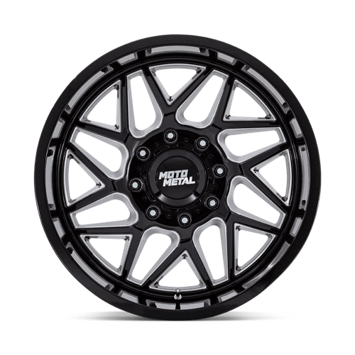 Moto Metal | MO812 TURBINE | 20.0x9.00 | 6X135 | 20 | GLOSS BLACK MILLED