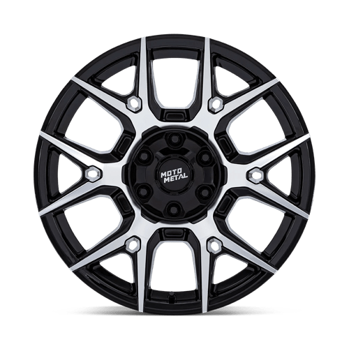 Moto Metal | MO813 MASON | 17.0x8.50 | 6X139.7 | 0 | GLOSS BLACK W/ MACHINED FACE