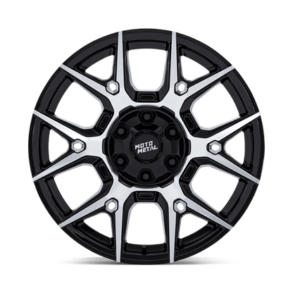 Moto Metal | MO813 MASON | 17.0x8.50 | 6X139.7 | 0 | GLOSS BLACK W/ MACHINED FACE