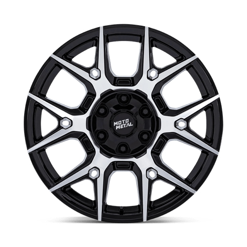 Moto Metal | MO813 MASON | 18.0x9.00 | 6X135/6X139.7 | 18 | GLOSS BLACK W/ MACHINED FACE