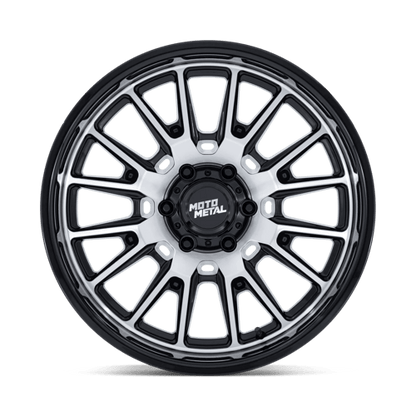 Moto Metal | MO814 TEKTON | 20.0x10.00 | 6X139.7 | -18 | GLOSS BLACK W/ MACHINED FACE