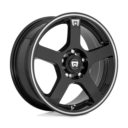 Motegi | MR116 FS5 | 16.0x7.00 | 5X108/5X114.3 | 40 | GLOSS BLACK W/ MACHINED FLANGE