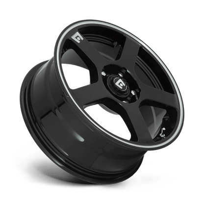 Motegi | MR116 FS5 | 17.0x7.00 | 5X105/5X114.3 | 40 | GLOSS BLACK W/ MACHINED FLANGE